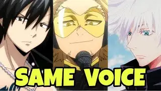 Satoru Gojo same Japanese Voice Actor (Yuichi Nakamura) as Gray Fullbuster and Hawks