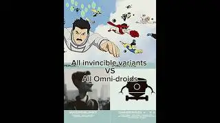 Invincible variants vs the Omni-droids #invincible #invincibleseason3 #incredibles #shorts #omniman
