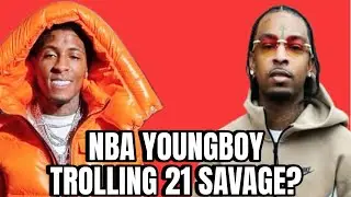 NBA YoungBoy издевается над 21 Savage после слухов о том, что он купил продажи альбома.