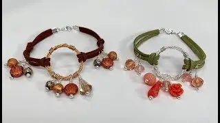 Twisted Wire and Leather Bracelet