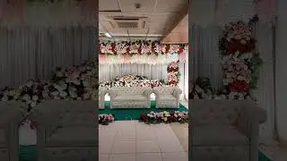Wedding reception stage decorations