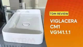 TDM.VN | Review lavabo Viglacera CM01 (CM1) đặt b&agrave;n + v&ograve;i chậu rửa mặt VG141.1 n&oacute;ng lạnh th&acirc;n cao