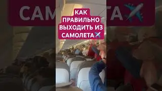 Лайфхак. Как выходить из самолёта без толпы и суеты #lifehacks