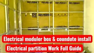 Electrical Partition Work | Modular Box & Conduit Installation Full Guide