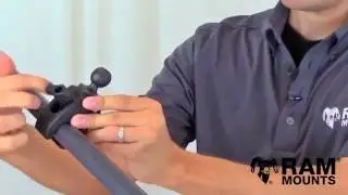 RAM Small Tough Claw with 1  Diameter Rubber Ball
