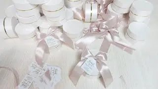 DIY FAVOR/ Wedding favors/DIY/favours/Handmade favors/Round boxes/Laduree round boxes/