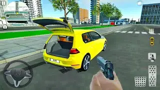 City Crime Online Sandbox Game - VW Golf Car Driving - Android Gameplay