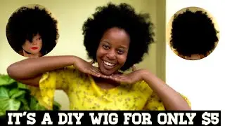 DIY an Afro Crotchet Wig for only $5 ft Nessie Mwejekah | Easy, Cheap & Affordable