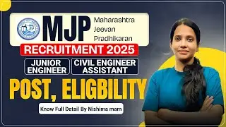 MJP Recruitment 2025 | Maharashtra Jeevan Pradhikaran JE & Civil Assistant | by nishima mam