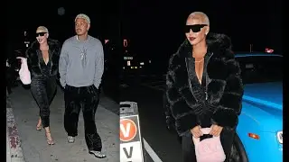 Amber Rose celebrates Alexander Edwards' 36th BDAY at Giorgio Baldi!