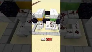 Огромные напольные поршневые двери #minecraft