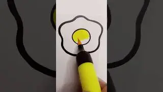 Fried egg Satisfying Coloring #262