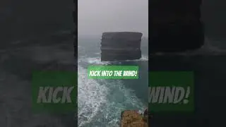 kick into the wind the first half #kick #gaelicfootball #football #gaa #storm #wind #sea #stormysea