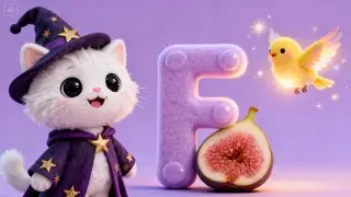 F for Fig 🍇 | Letter F Alphabet Fruit for Kids | Fun Preschool Learning Video