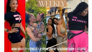 weekly vlog | fitness event + mom visits + running + fashion show & more!