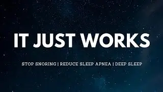 Binaural Beats To Stop Snoring & Reduce Sleep Apnea | Healing Sleep Frequency | Dark Background l