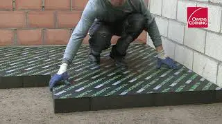 Inside Floor Insulation FOAMGLAS&reg; Floor Board in dry construction