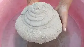 ASMR Relaxing silky smooth mud Earthly crunchy paste play dusty dipping crumble in 🌊🥶🏖️