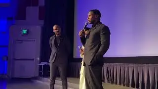 Jonathan Majors Devotion Screening introduction at Newport Beach Film Festival at New Port Theater