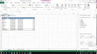 Excel Example - Pivot table