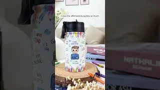Kid Affirmations I Am Kind | Personalized Kids Water Bottle With Straw Lid