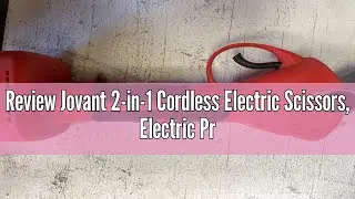Review Jovant 2-in-1 Cordless Electric Scissors, Electric Pruning Shears with Pole, 20V Pole Pruners