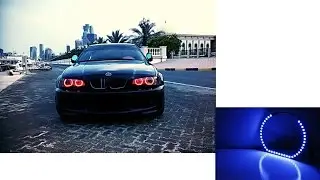 DTM Style Horseshoe BMW RGB LED Halo Rings Demo