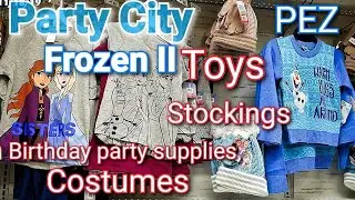 Frozen II at Party City ❄ Frozen 2 Birthday party supplies, toys, shirts, costumes and more