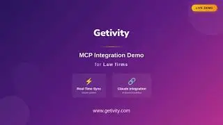 🚀 Law Firms: Getivity MCP + Claude AI Workflow Demo!
