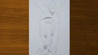 Couple love emotional drawing | couple love drawing | pencil sketch 