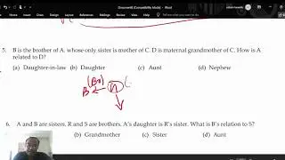 CA Foundation Quantitative Aptitude Chapter 12 Blood Relations Part 1 By CMA Soham Kawade ( AIR 2)