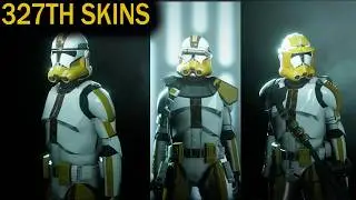 New 327th Star Corps Clone Skins Overview - Star Wars Battlefront 2