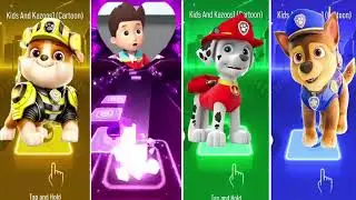 📹 Marshall VS Rayder VS Rubble VS Paw Patrol - Tiles Hop EDM Rush ➥