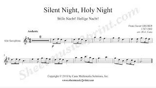 Silent Night - Alto Saxophone