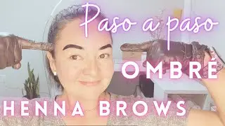 Paso a paso Henna Diseño y aplicación de cejas Ombré 🔥 Elleebana Henna Ombré Brows. Autoaplicacion