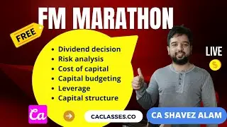 CA INTER II Financial Management LIVE REVISION II FM Class II MAY AND NOVEMBER 2022