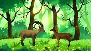 The story of the tiger and the deer.बाघ और हिरण की कहानी | বাঘ আর হরিণেরগল্পও #viral #story #animals