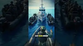 DETIK DETIK PASUKAN HANTU LAUT TNI BERI PERINGATAN KERAS DI LAUT AMBALAT 😱🥶 #shorts