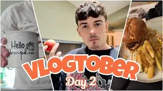 VLOGTOBER DAY 2! 🎃 | DIY Home Projects + HelloFresh Review | Prep for Tulleys Shocktoberfest!
