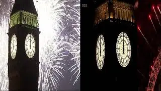 London NYE Fireworks 2011 VS 2024 Full Version