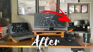 MONITOR RISER & LAPTOP STAND FROM DM WOOD WORKS | WORK FROM HOME SET UP
