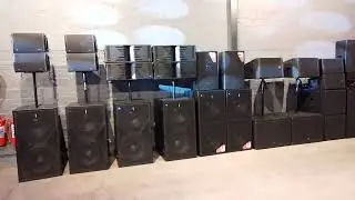 Audiocenter XLA102 linearrays and KLA218 Subwoofers 