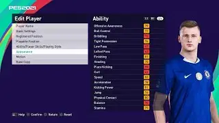 LİAM  DELAP /SEASON-25/26 -PES 2021 -BASE COPY [ M . SCHUBERT - GERMANY - GK -COPY ]