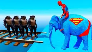 GTA 5 | Crazy Ragdoll - Spiderman On Rainbow Bridge With Minions (Funny Fails Compilations) 1