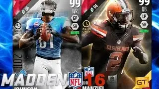 GOLDEN TICKET JOHNNY MANZIEL & BOSS LEGEND MEGATRON JOIN THE TEAM! MUT 16 LINE UP!