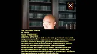 THE 1987 CONSTITUTION ART 10 LOCAL GOVERNMENT GENERAL PROVISION SECTION 3