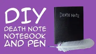DIY Death Note Notebook & Quill Pen (For Anime Fans) CraftyMcFangirl.com Tutorial