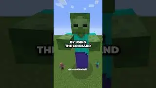 How to spawn a GIANT Zombie in Minecraft??! #shorts #gaming #gamingfacts #minecraft