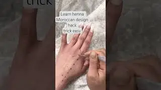 Easy Moroccan henna design tutorial #satisfyingvideo #youtubeshorts #mehndi