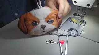 폭신한 시츄 얼굴 키링 만드는 과정 🐶🧵 고양이 삼촌 패브릭 